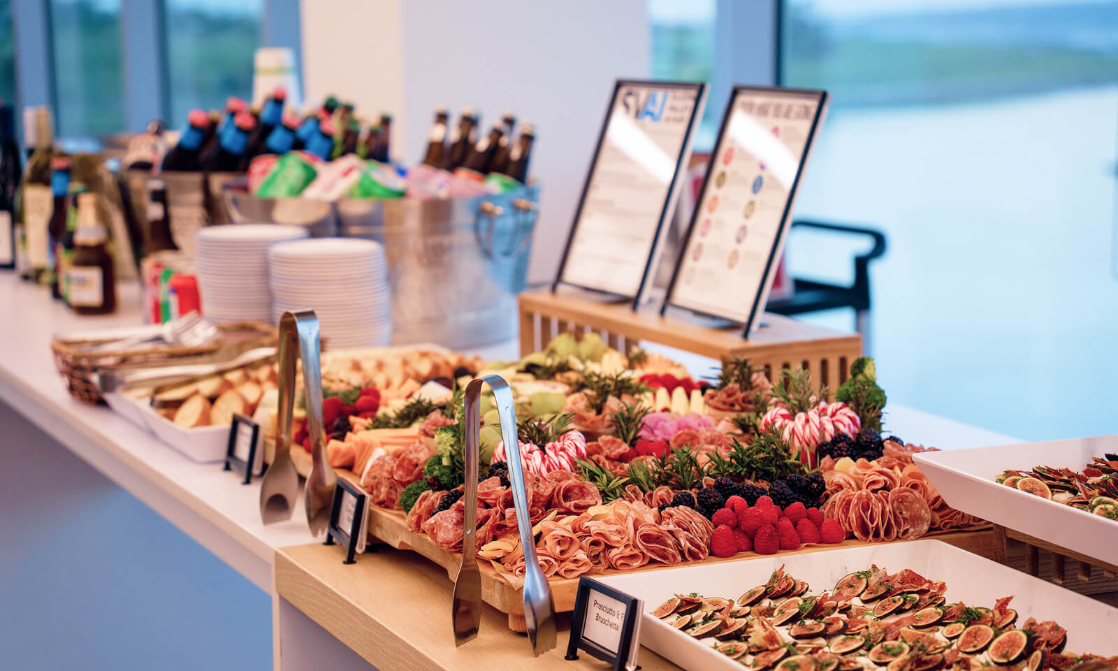 Fueling your event is easy with our on-site catering team, offering everything from light refreshments to full-service catering. Tell us your needs and we can get you a quote!